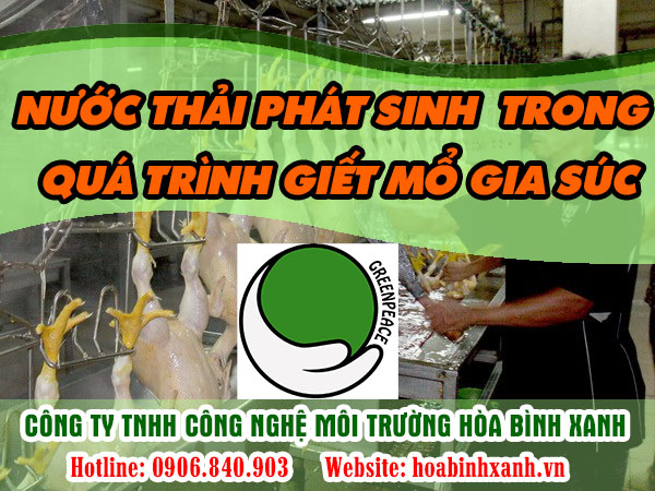 Nguồn gốc nước thải phát sinh trong quá trình giết mổ gia súc Nguồn gốc nước thải phát sinh trong quá trình giết mổ gia súc
