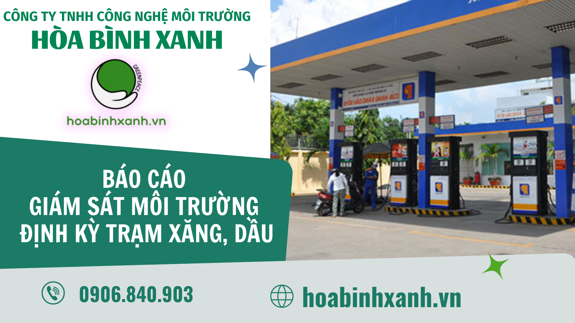 Báo cáo giám sát môi trường định kỳ trạm xăng dầu