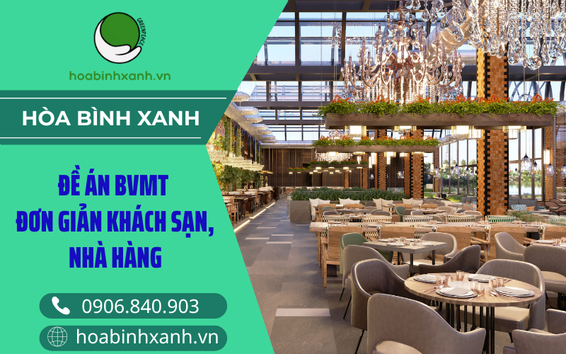 Đề án BVMT đơn giản nhà hàng khách sạn