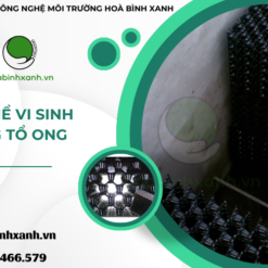 Giá thể vi sinh dạng tổ ong đã được dán