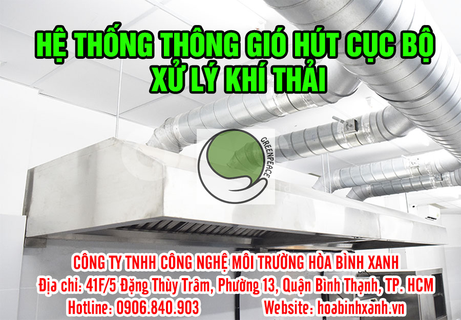 Thiết bị thông gió hút cục bộ xử lý khí thải