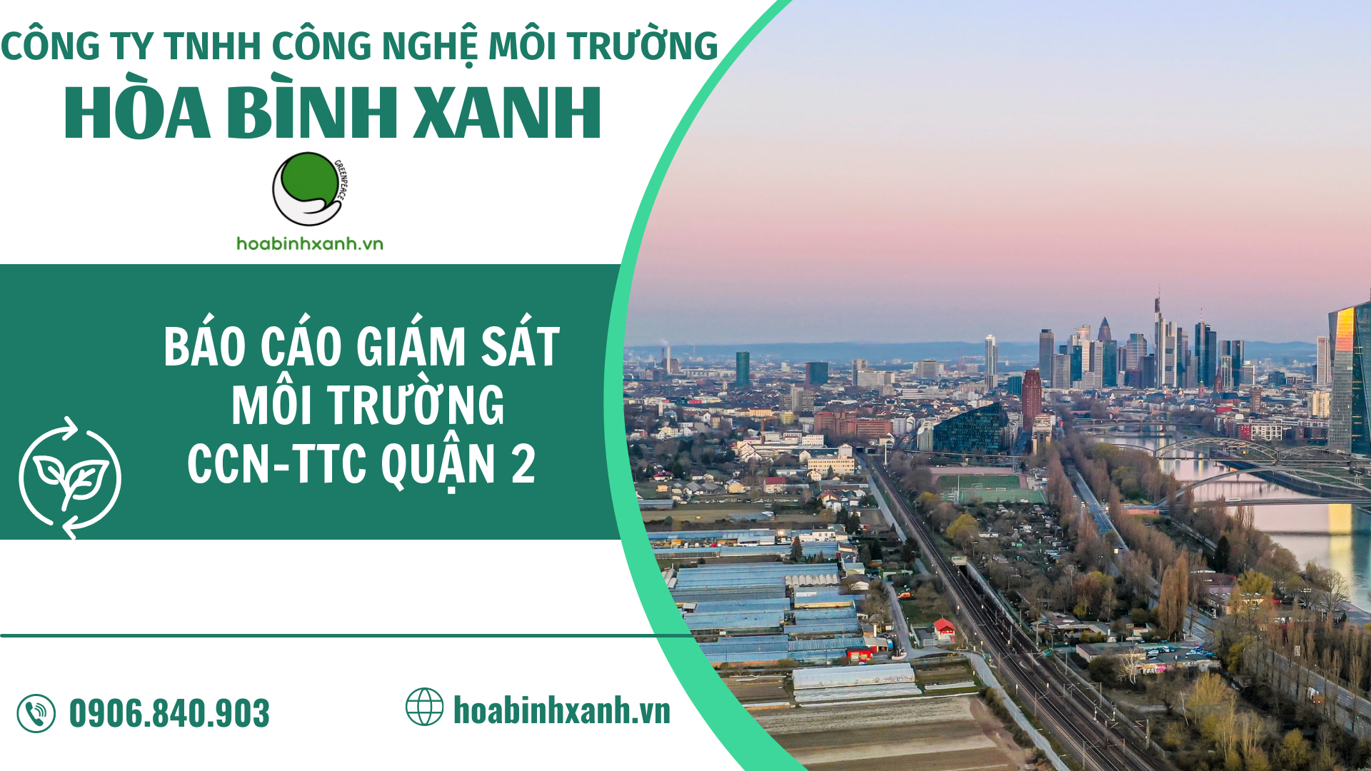 Báo cáo giám sát môi trường Cụm CN TTC Quận 2 Báo cáo giám sát môi trường Cụm CN TTC Quận 2