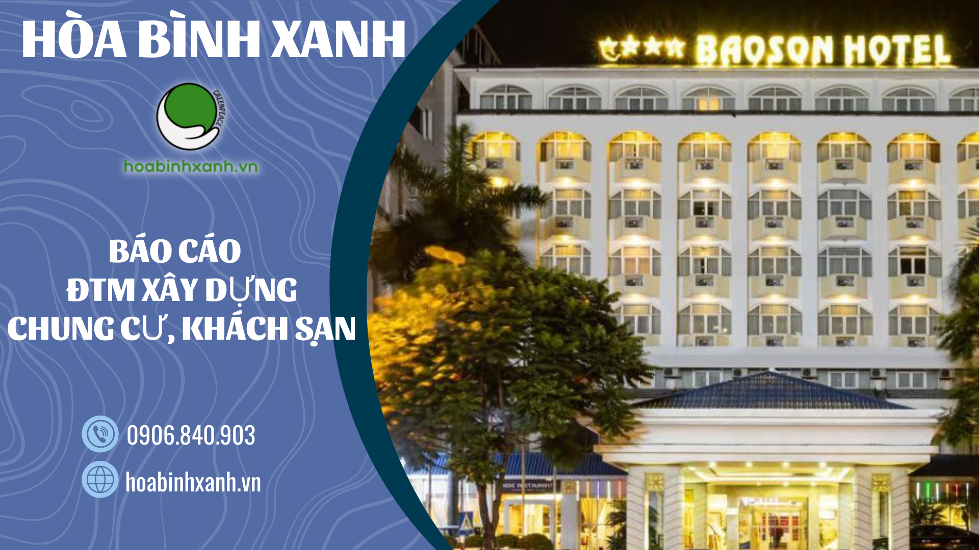 Báo cáo ĐTM xây dựng chung cư, khách sạn Báo cáo ĐTM xây dựng chung cư, khách sạn