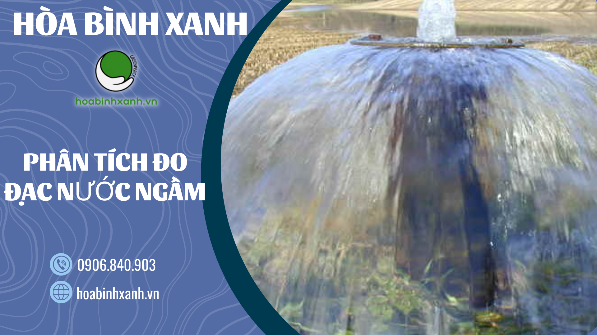 Phân tích đo đạc nước ngầm Phân tích đo đạc nước ngầm