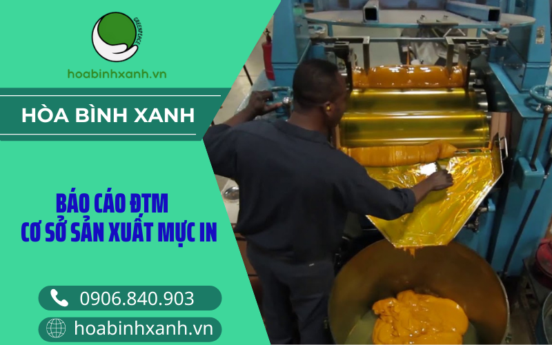 Báo cáo đánh giá tác động môi trường cssx mực in Báo cáo đánh giá tác động môi trường cssx mực in