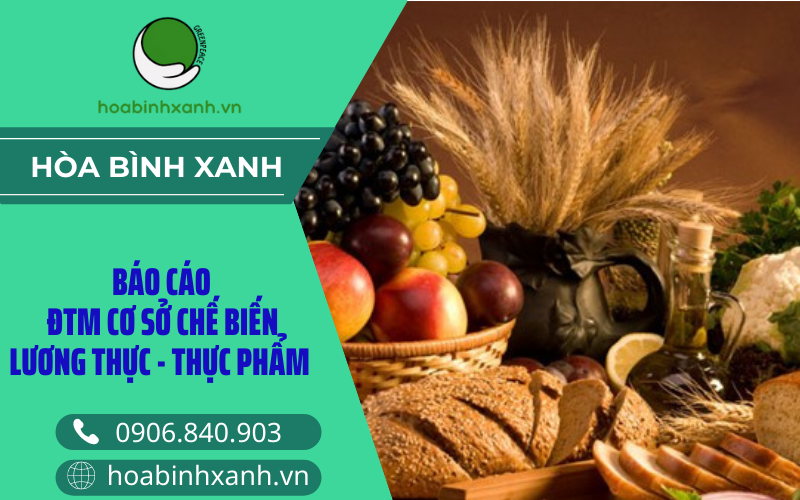 Báo cáo ĐTM cơ sở chế biến lương thực - thực phẩm Báo cáo ĐTM cơ sở chế biến lương thực - thực phẩm