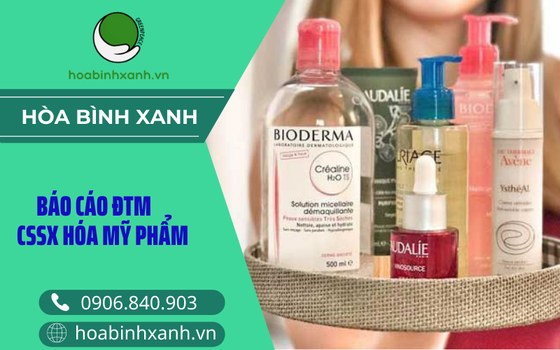 Báo cáo ĐTM cssx hóa mỹ phẩm