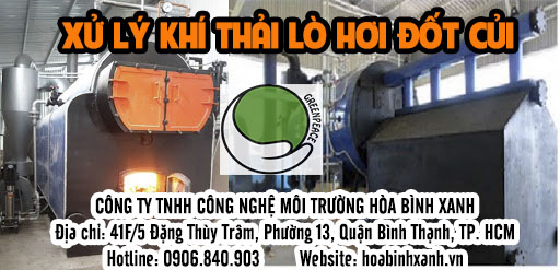 Xử lý khí thải lò hơi đốt củi