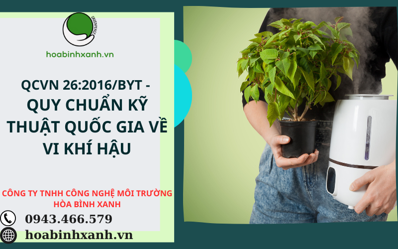 QCVN 26:2016/BYT - QUY CHUẨN KỸ THUẬT QUỐC GIA VỀ VI KHÍ HẬU