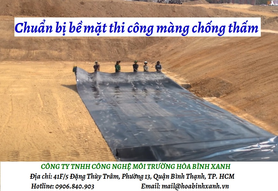 Quy trình thi công màng chống thấm HDPE