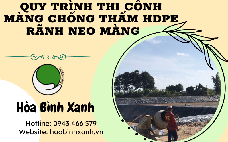 Quy trình thi công màng chống thấm HDPE - Rãnh neo màng