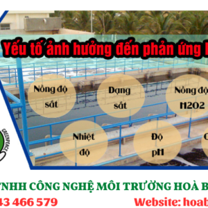 Các yếu tố ảnh hưởng đến phản ứng Fenton