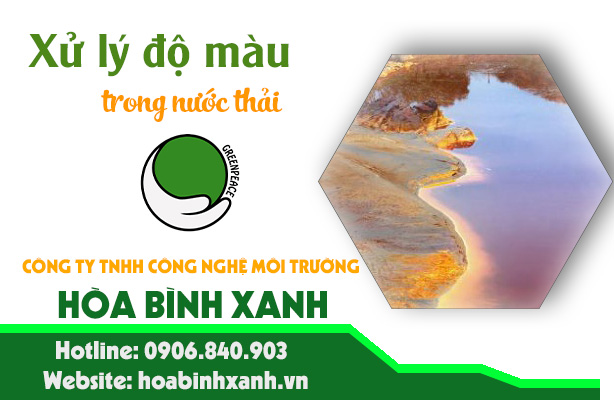 Xử lý độ màu với xúc tác than hoạt tính
