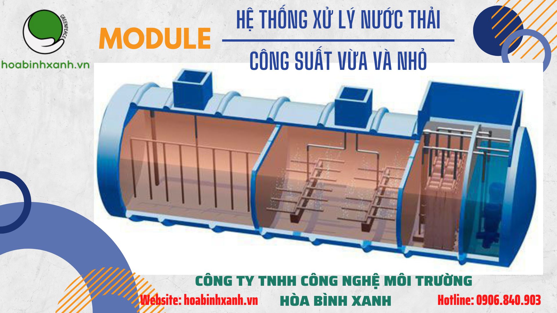Module - Hệ thống xử lý nước thải công xuất vừa và nhỏ Module - Hệ thống xử lý nước thải công xuất vừa và nhỏ