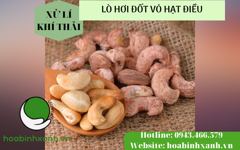 Xử lý khí thải cho lò hơi đốt vỏ hạt điều