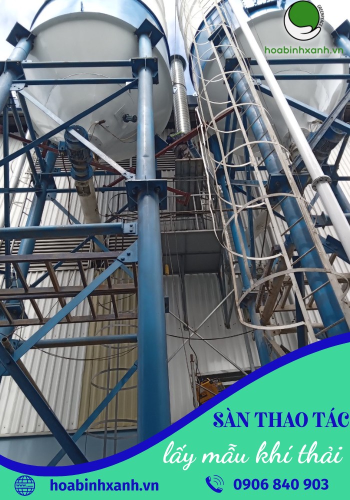 Sàn thao tác lấy mẫu khí thải Sàn thao tác lấy mẫu khí thải
