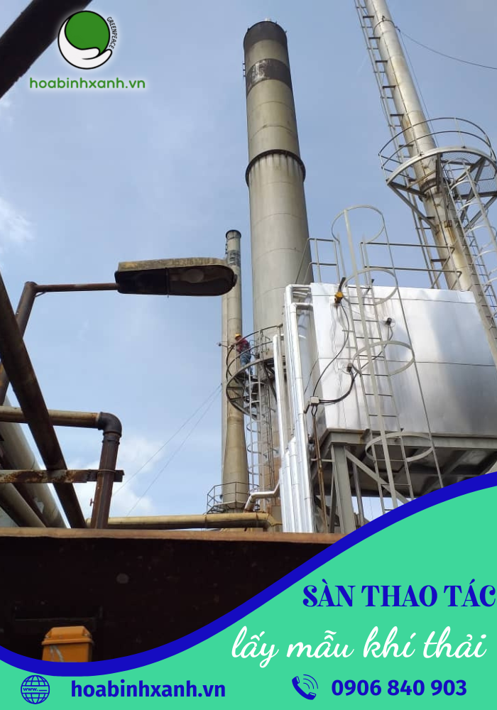 Sàn thao tác lấy mẫu khí thải Sàn thao tác lấy mẫu khí thải