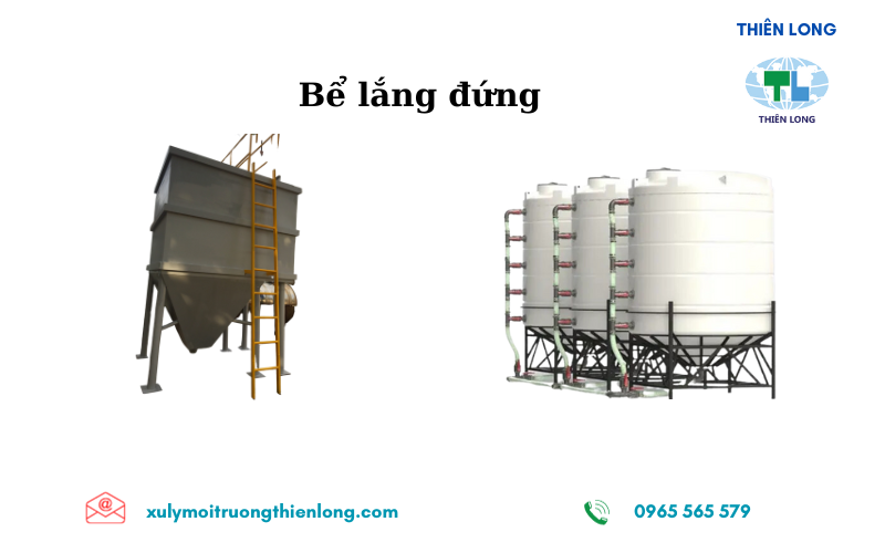Một số hình ảnh về bể lắng đứng 