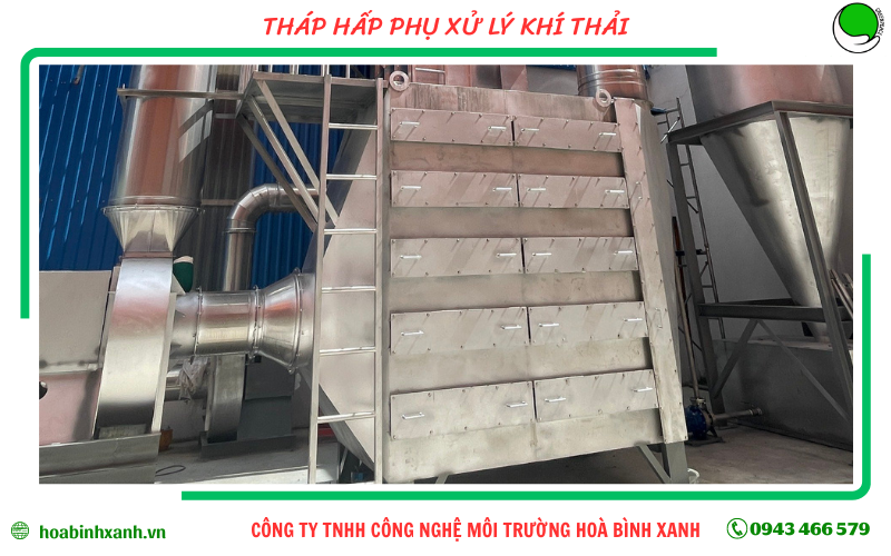 Tháp hấp phụ xử lý khí thải Tháp hấp phụ xử lý khí thải