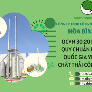 QCVN 30:2012/BTNMT QUY CHUẨN KỸ THUẬT QUỐC GIA VỀ LÒ ĐỐT CHẤT THẢI CÔNG NGHIỆP
