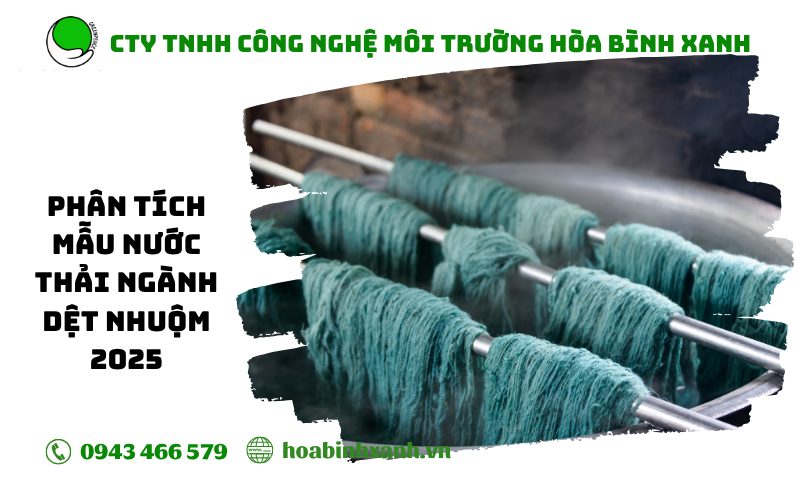 Phân tích mẫu nước thải ngành dệt nhuộm