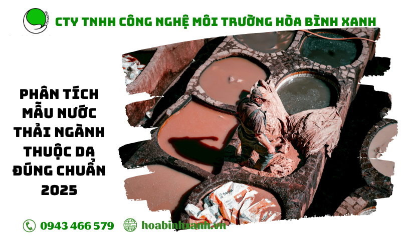 phân tích mẫu nước thải thuộc da