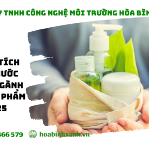 phân tích nước thải hóa mỹ phẩm