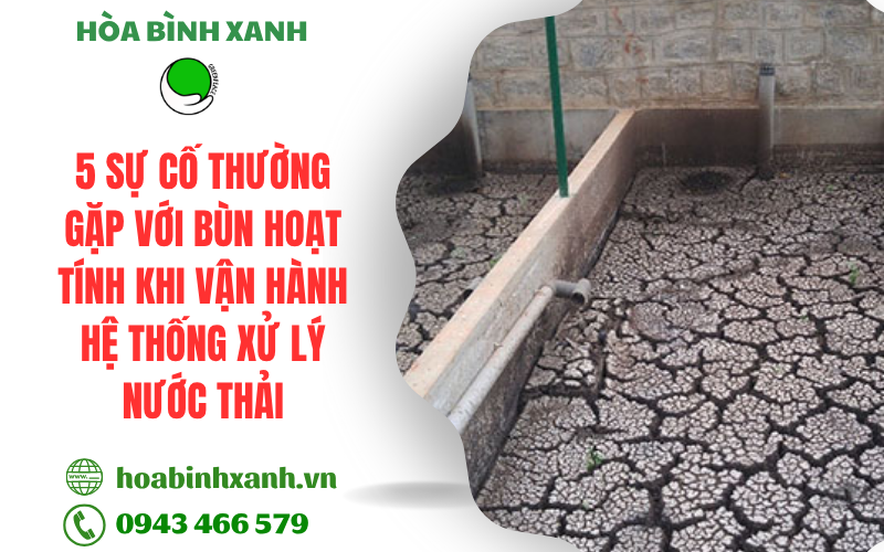 5 sự cố thường gặp với bùn hoạt tính khi vận hành hệ thống xử lý nước thải