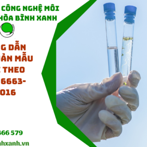 Hướng dẫn bảo quản mẫu nước theo TCVN 6663-3:2016